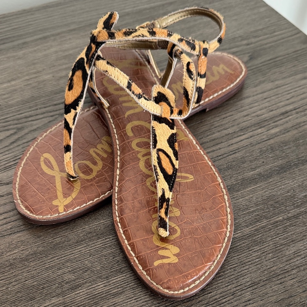 Sam Edelman Leopard Print Sandals